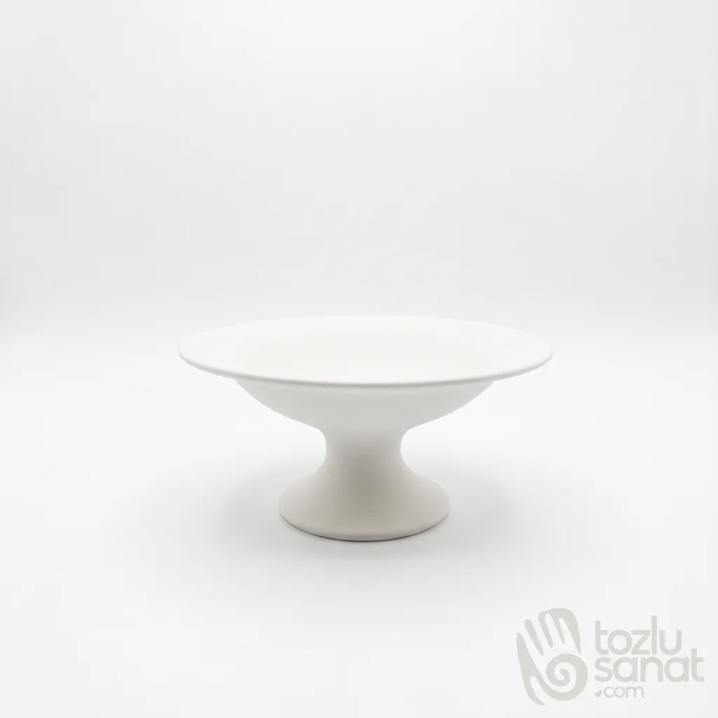 Ayaklı Milet Kase Çini 18cm