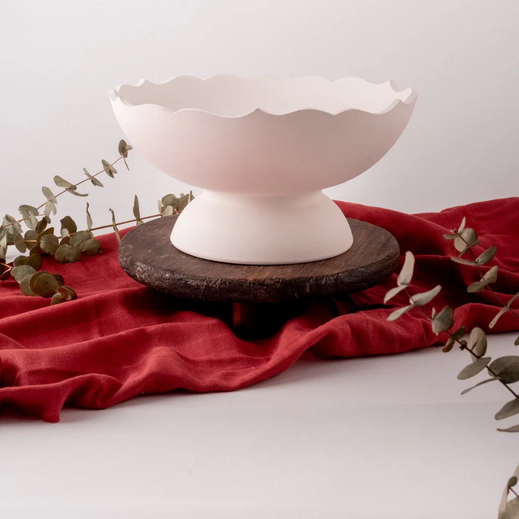 Ayaklı Kesimli Kase 25cm Mdl:1