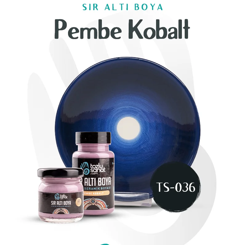 Hazır Çini ve Seramik Boyası TS-036 Pembe Kobalt 40ml