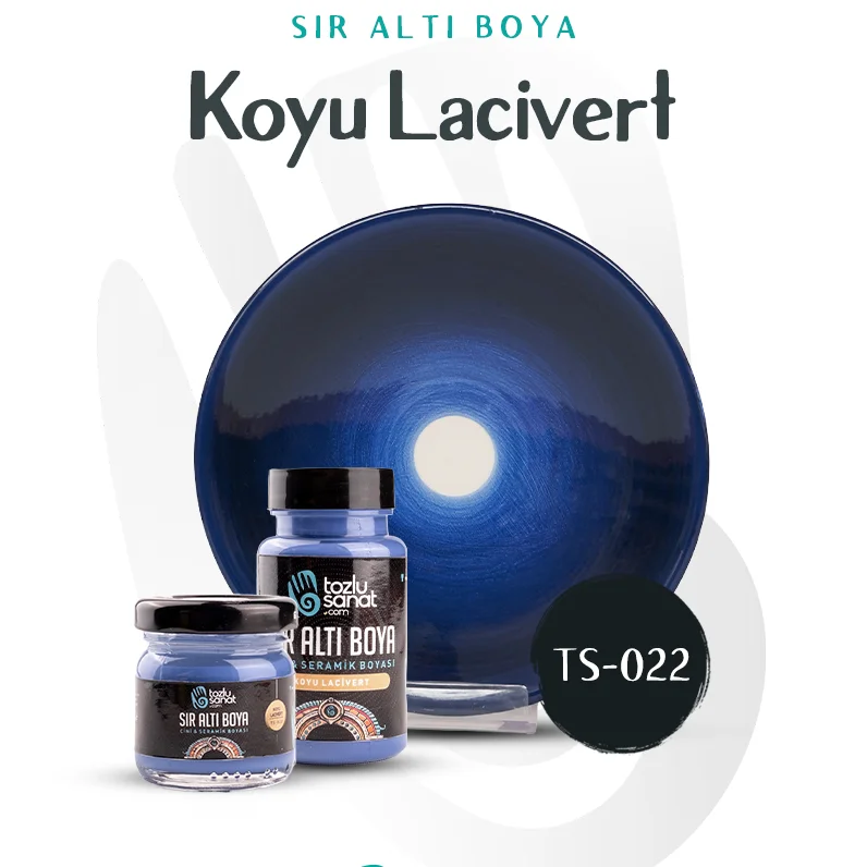 Hazır Çini ve Seramik Boyası TS-022 Koyu Lacivert 40ml