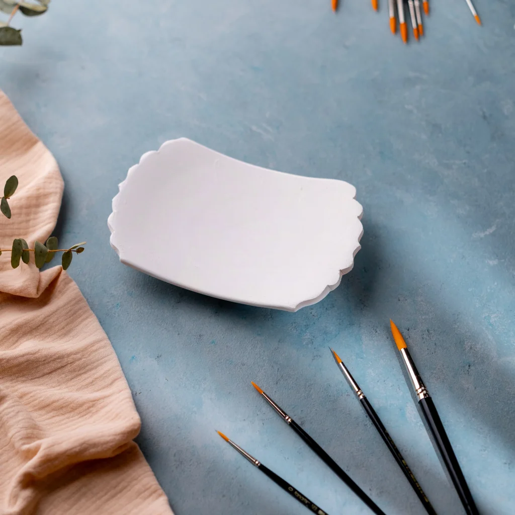 Dikdörtgen Rölyefli Tabak 18cm