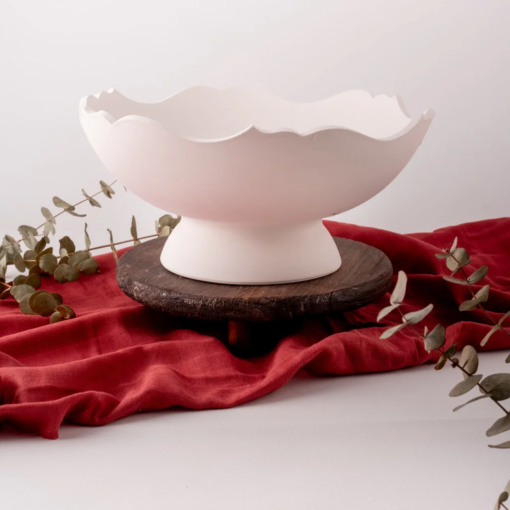 Ayaklı Kesimli Kase 30cm Mdl:4