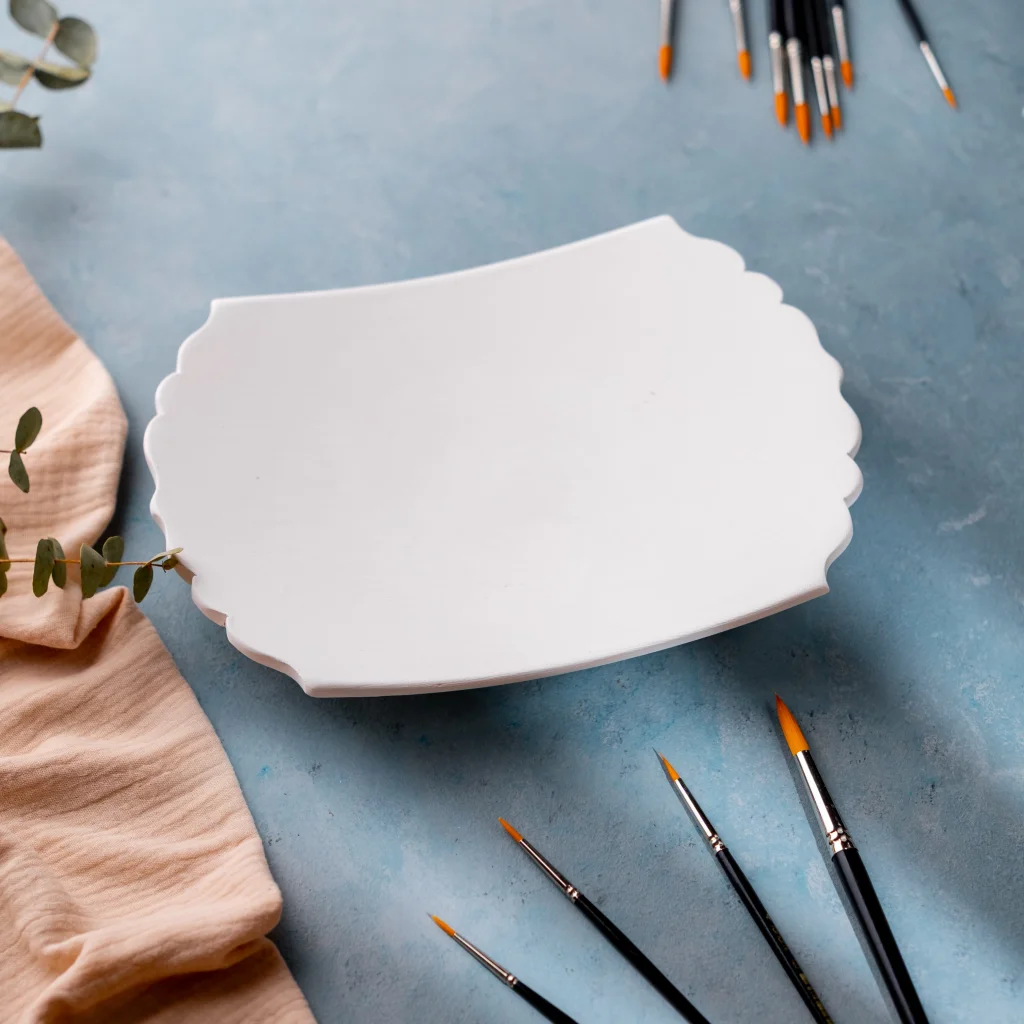 Dikdörtgen Rölyefli Tabak 25cm