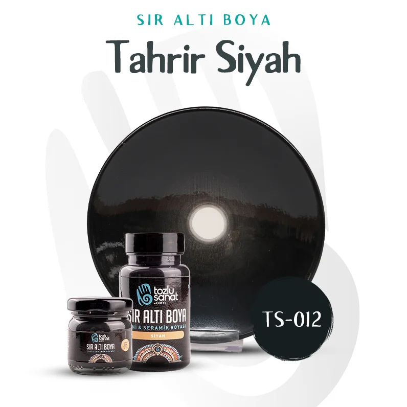 Hazır Çini ve Seramik Boyası TS-012 Siyah  100ml