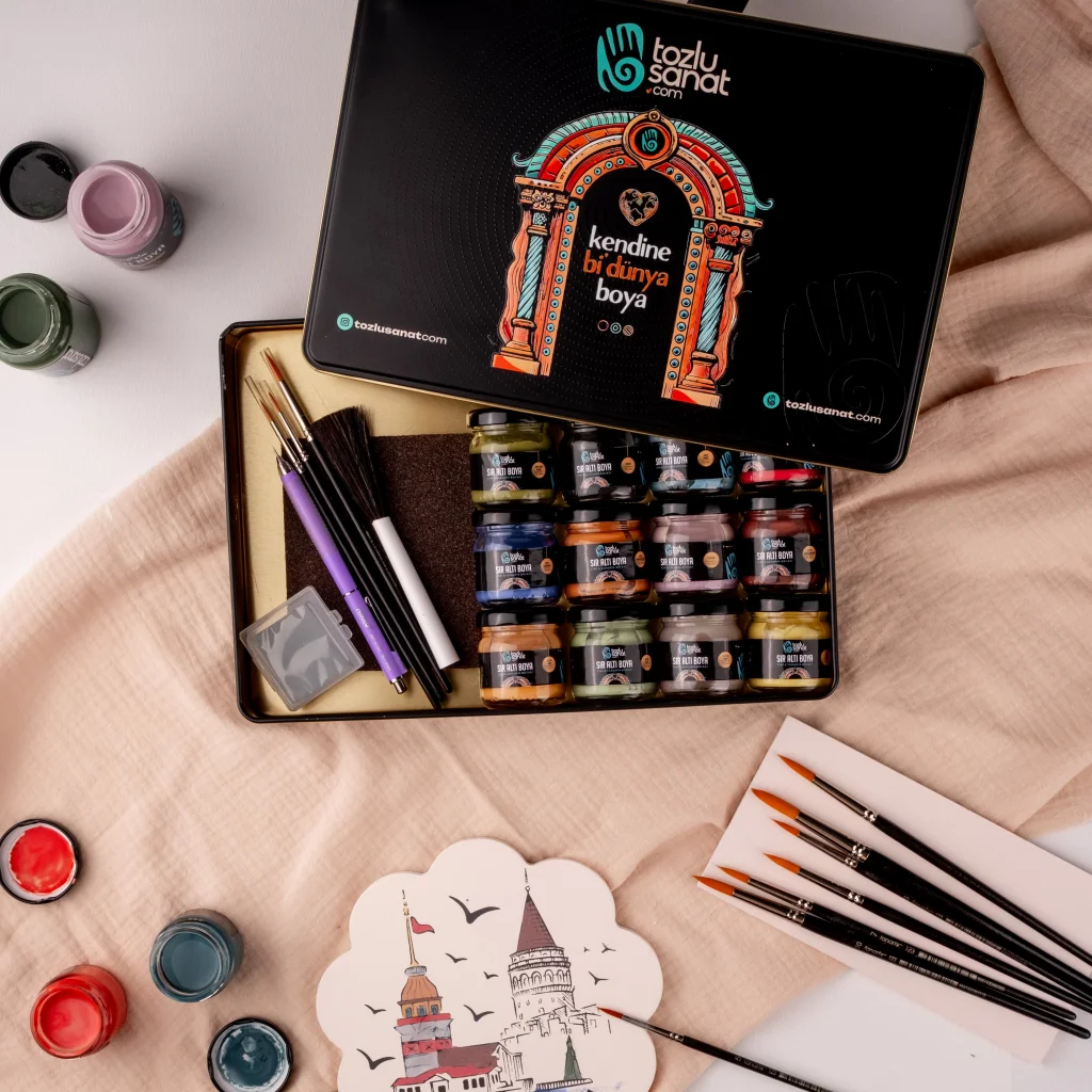 Tozlu Sanat 22 Parça Master Seramik Çini Başlangıç Hobi Seti