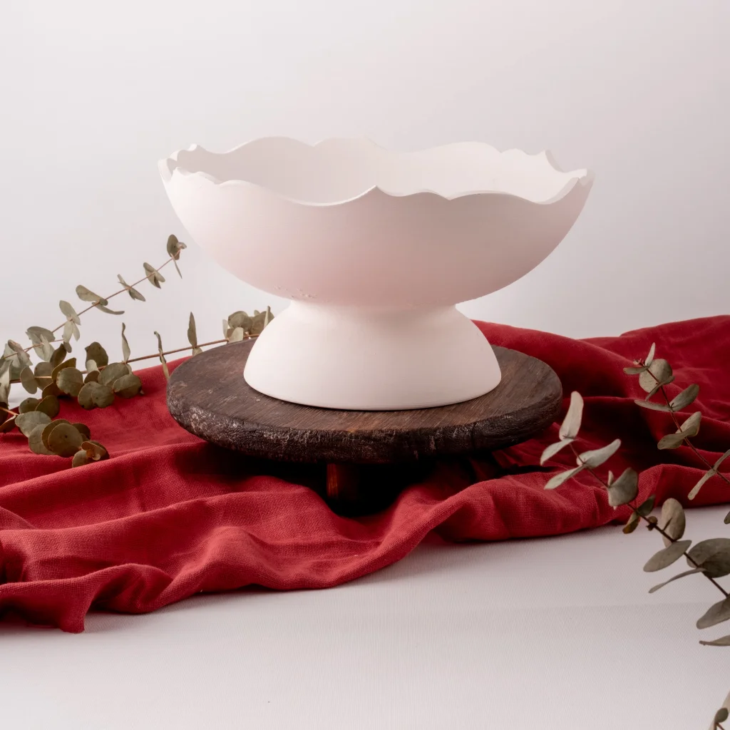 Ayaklı Kesimli Kase 25cm Mdl:4