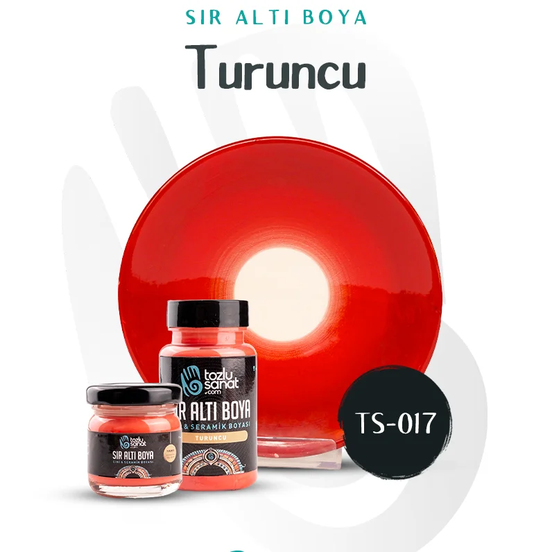 Hazır Çini ve Seramik Boyası TS-017 Turuncu 40ml