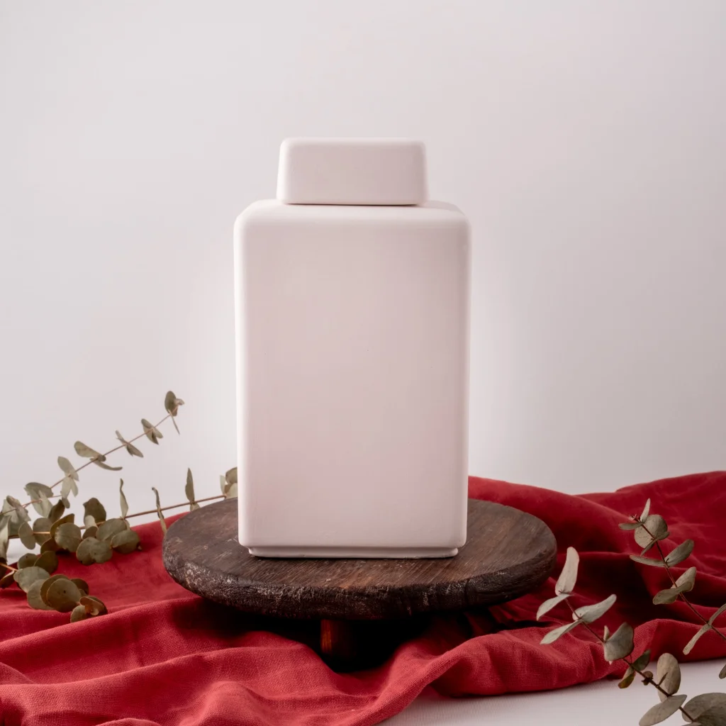 Kare Dik Kavanoz 25cm