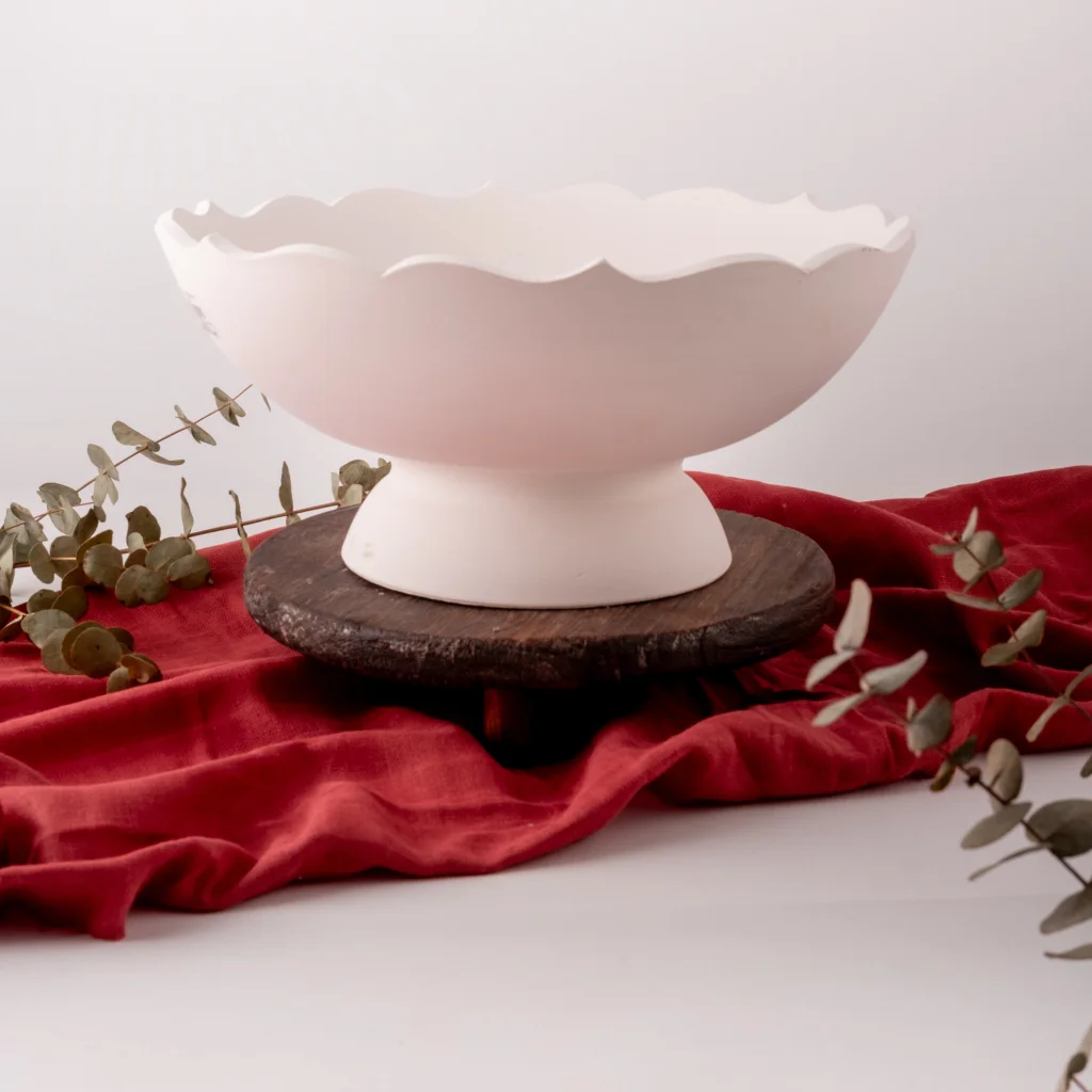 Ayaklı Kesimli Kase 30cm Mdl:1