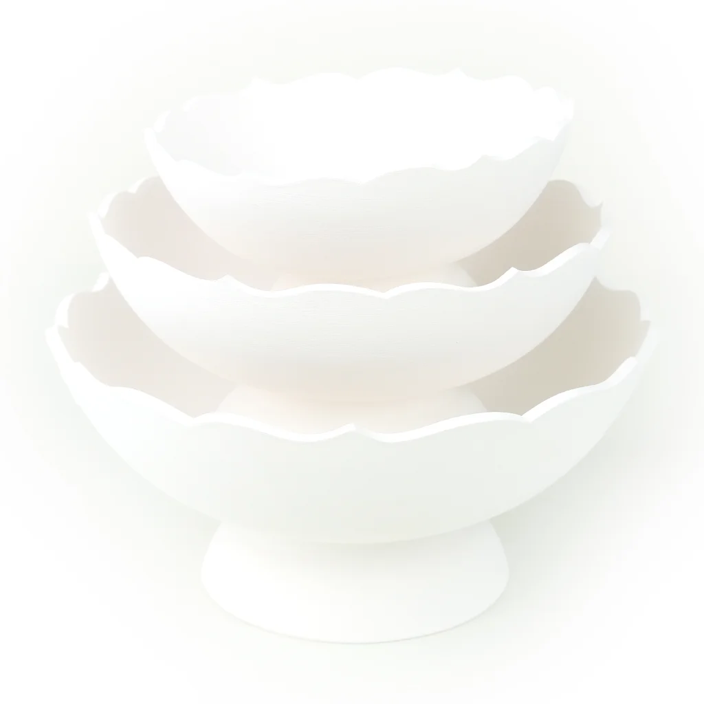 Ayaklı Kesimli Kase 25cm Mdl:4