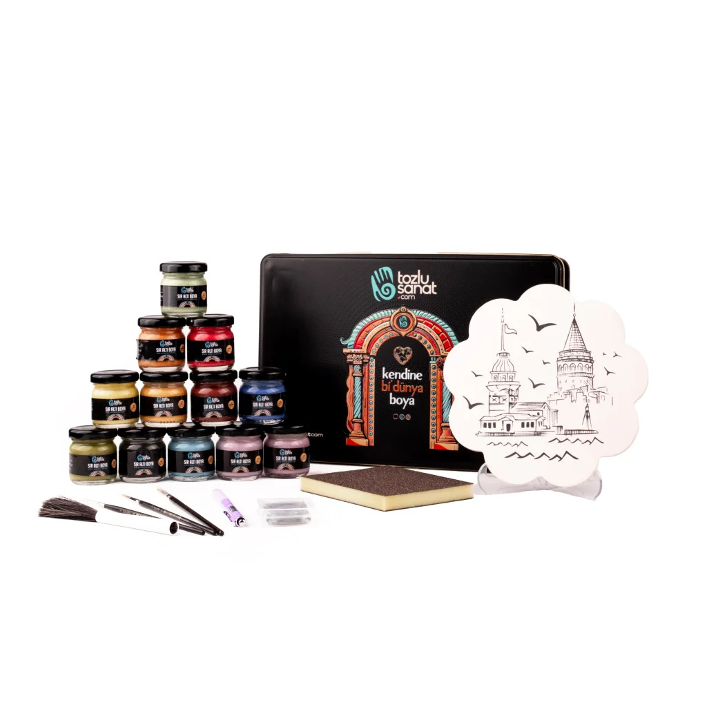Tozlu Sanat 22 Parça Master Seramik Çini Başlangıç Hobi Seti