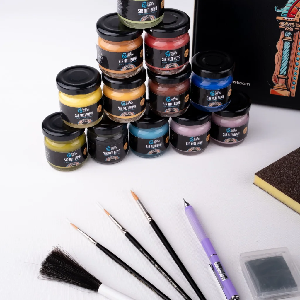 Tozlu Sanat 22 Parça Master Seramik Çini Başlangıç Hobi Seti