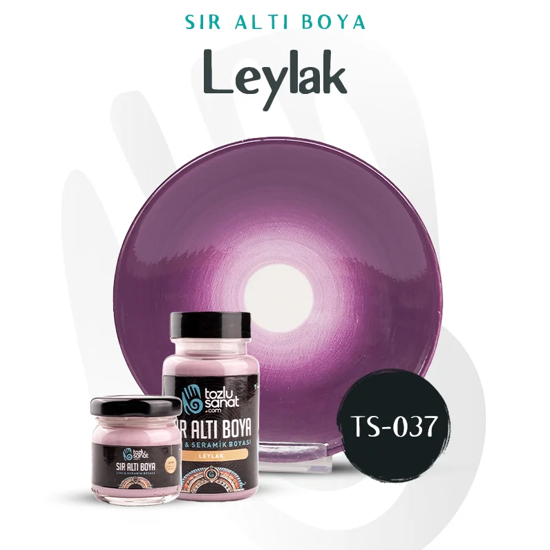 Hazır Çini ve Seramik Boyası TS-037 Leylak 100ml