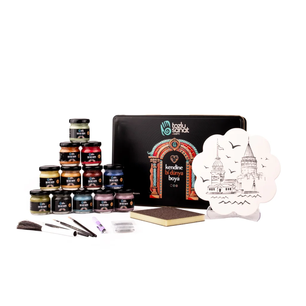 Tozlu Sanat 22 Parça Master Seramik Çini Başlangıç Hobi Seti