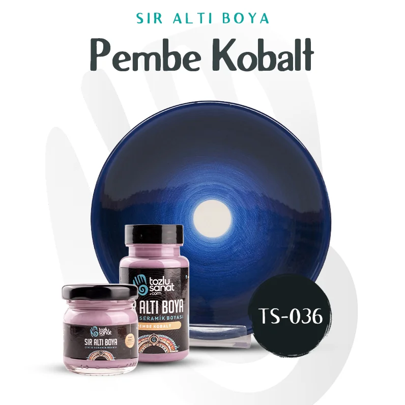 Hazır Çini ve Seramik Boyası TS-036 Pembe Kobalt 100ml