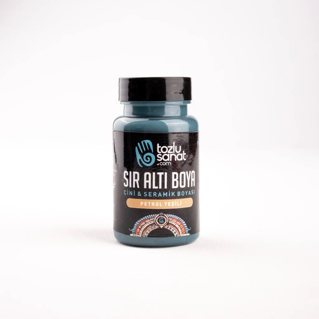 Hazır Çini ve Seramik Boyası TS-007 Petrol Yeşil 100ml