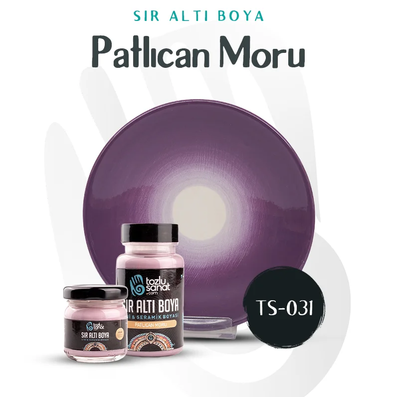 Hazır Çini ve Seramik Boyası TS-031 Patlıcan Moru 40ml
