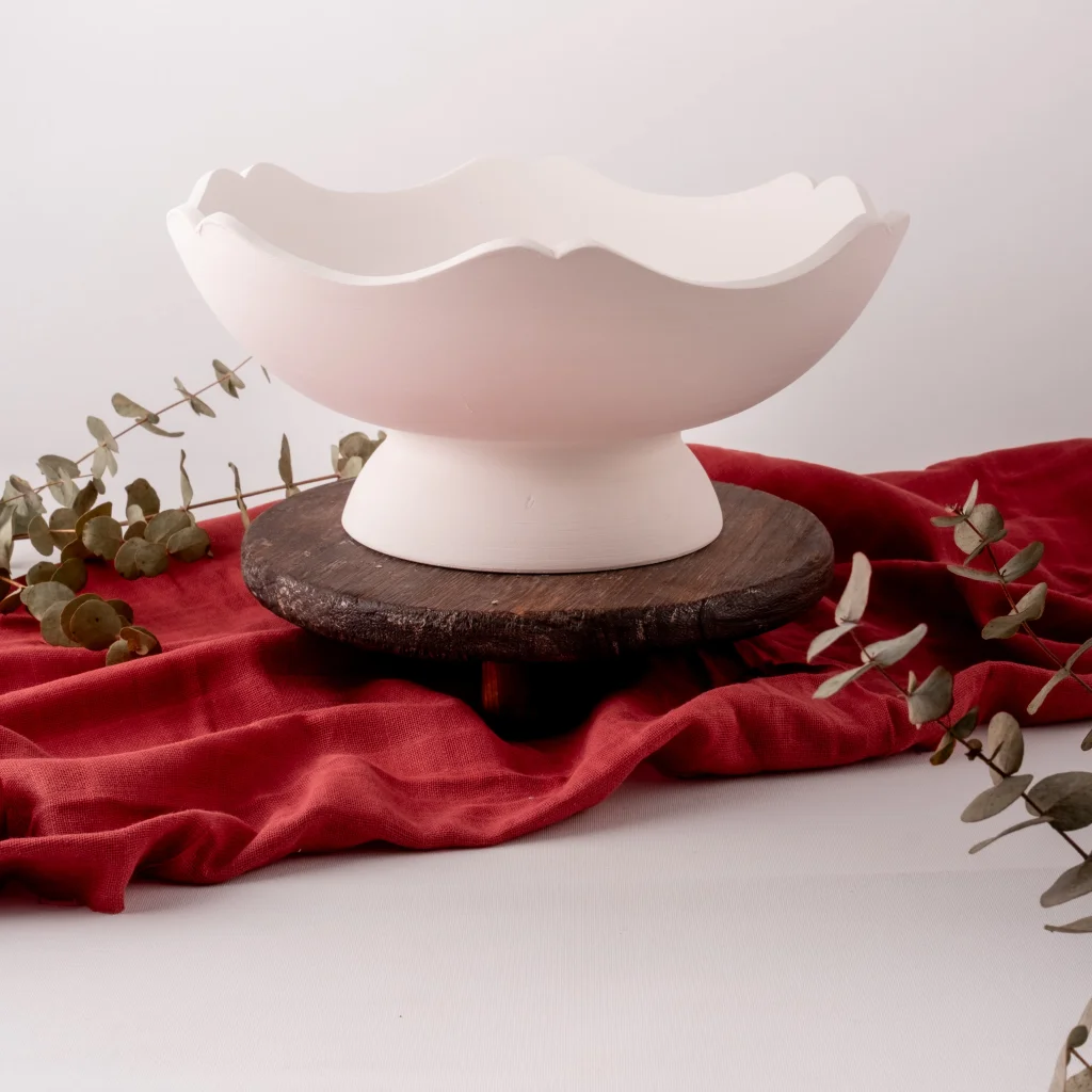 Ayaklı Kesimli Kase 30cm Mdl:3