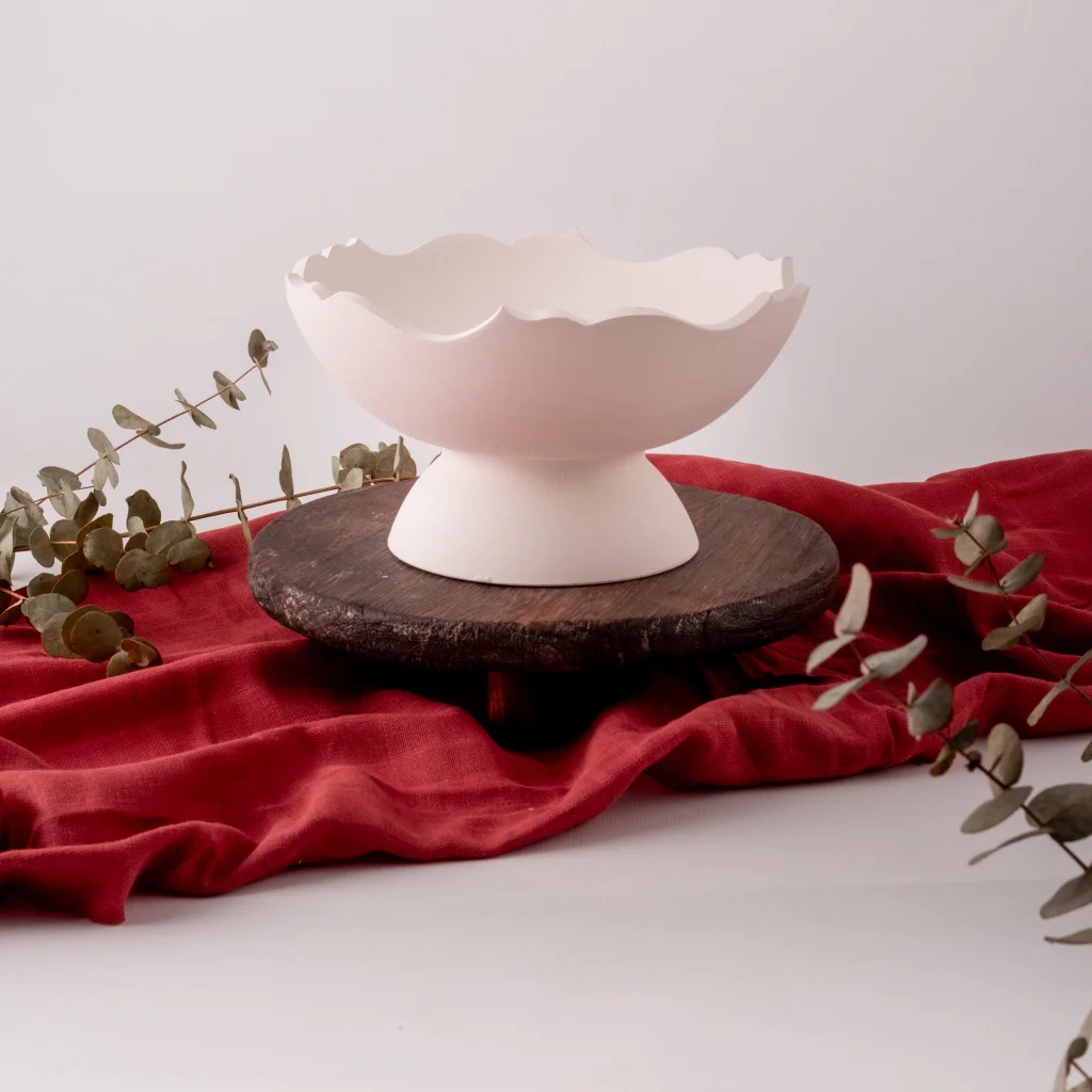 Ayaklı Kesimli Kase 20cm Mdl:4