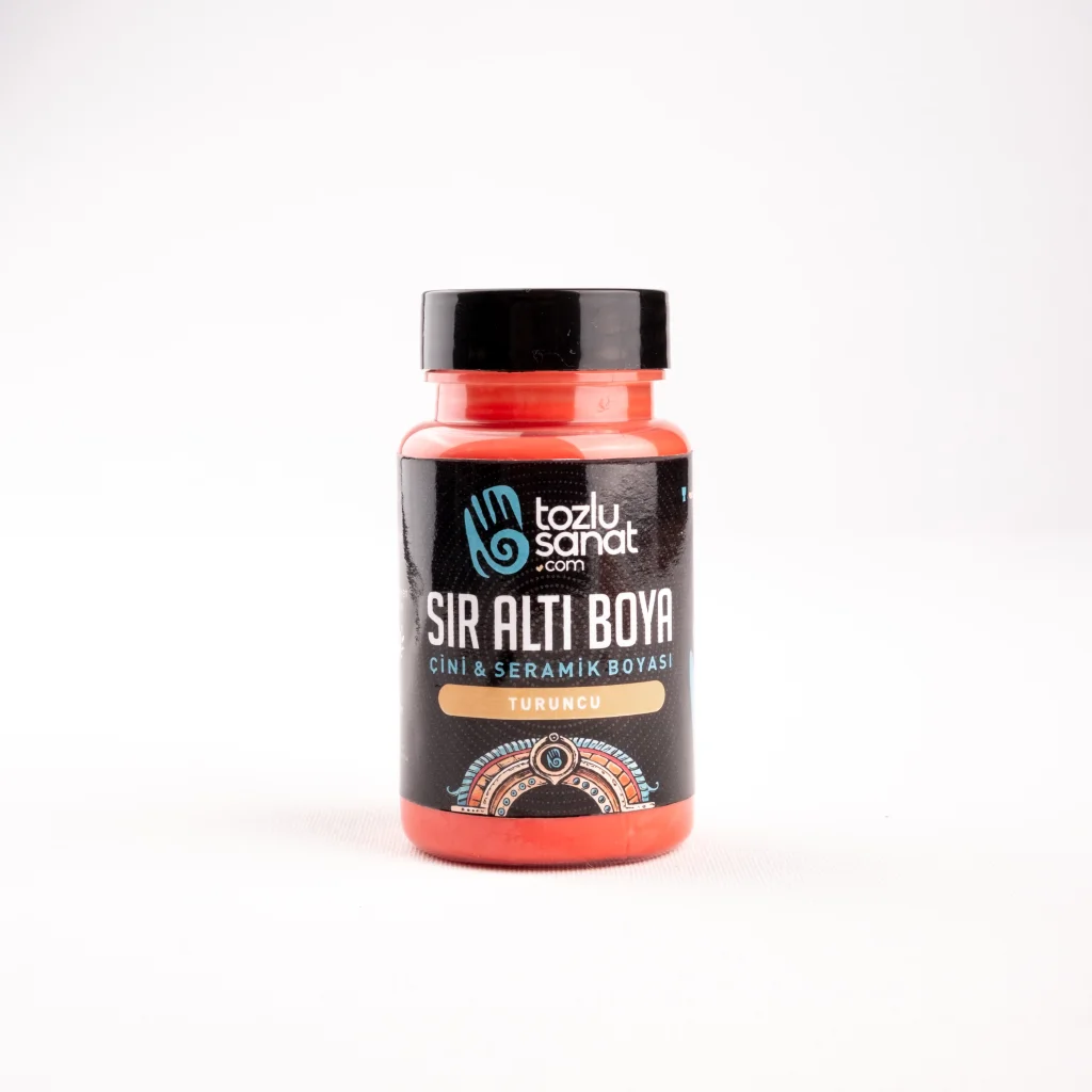 Hazır Çini ve Seramik Boyası TS-017 Turuncu 100ml