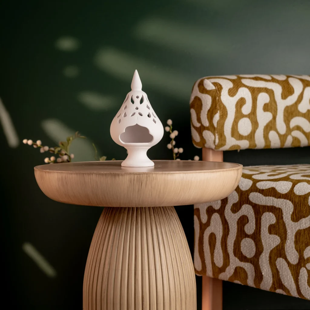 Sivri Oymalı Mumluk 20cm