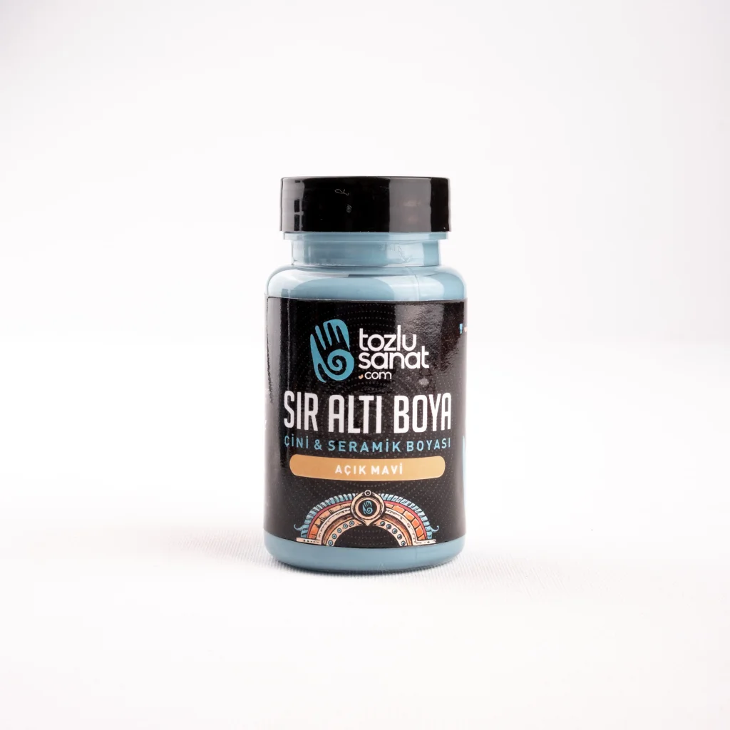 Hazır Çini ve Seramik Boyası TS-021 Açık Mavi 100ml