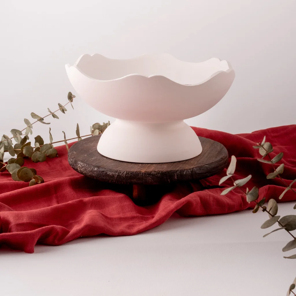 Ayaklı Kesimli Kase 25cm Mdl:3