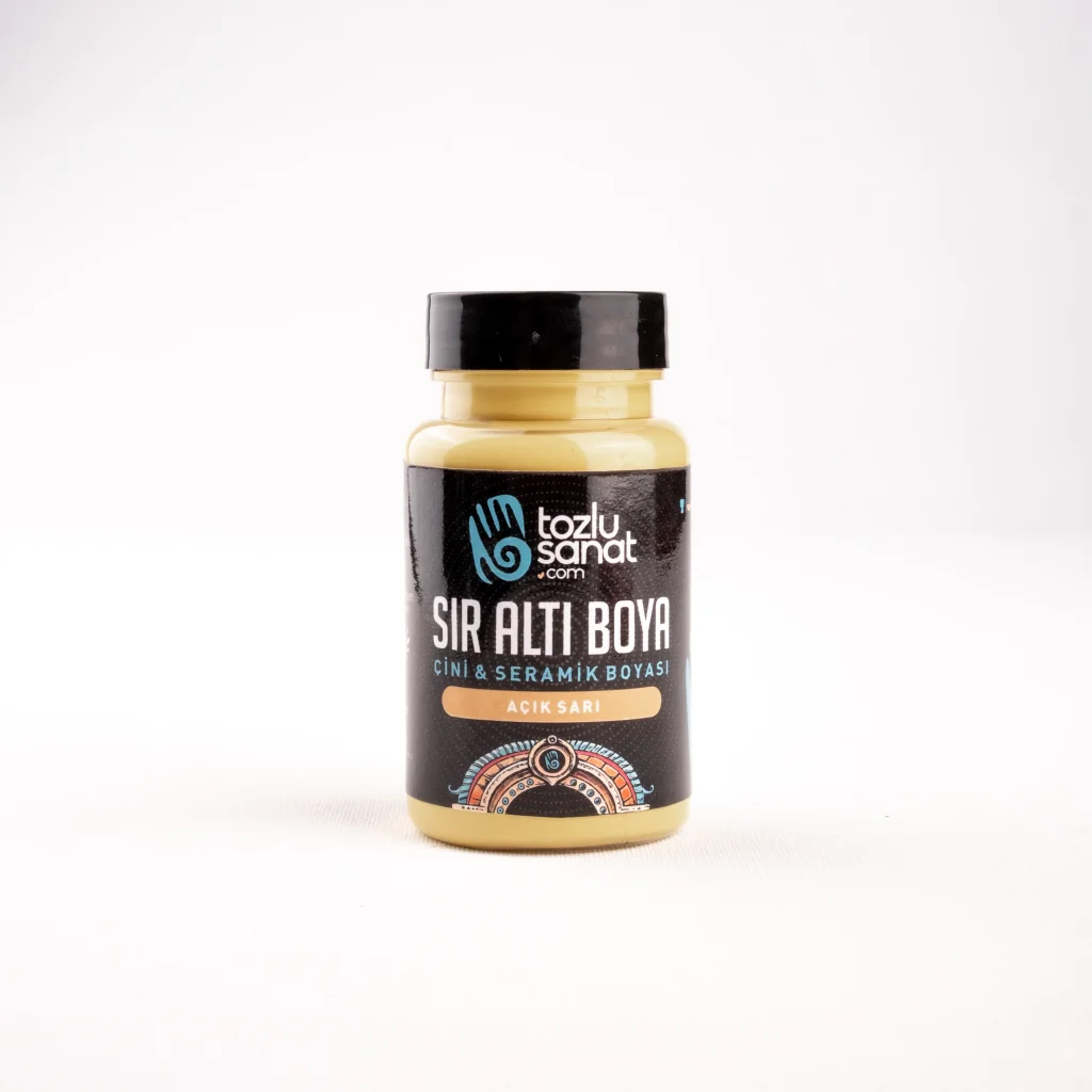 Hazır Çini ve Seramik Boyası TS-026 Açık Sarı 100ml
