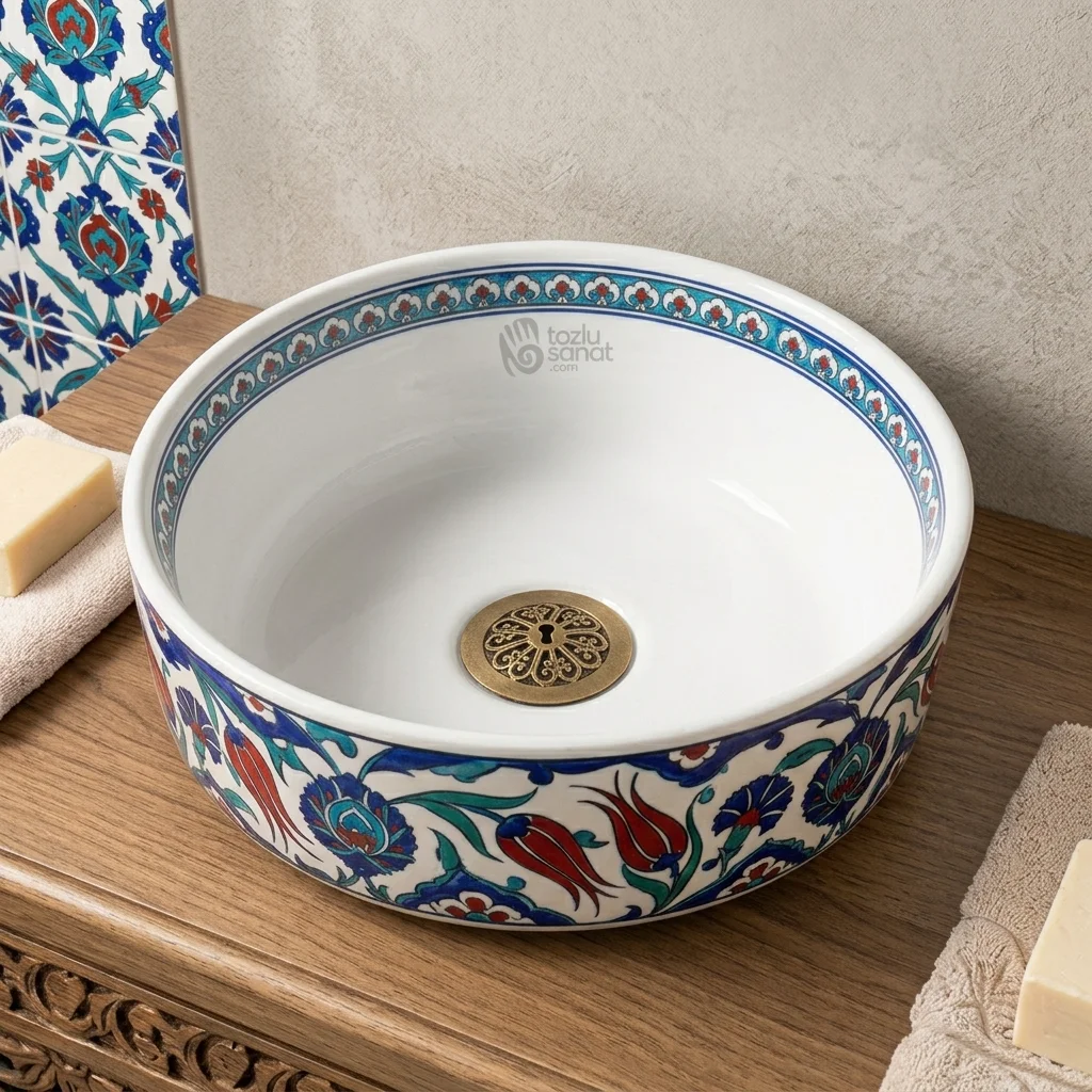 Silindir Lavabo 44cm